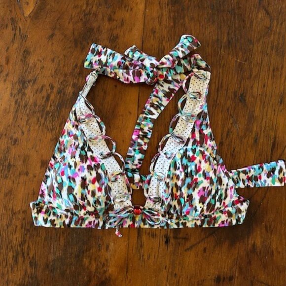 Vintage Betsey Johnson Skirted Bikini M - Picture 4 of 8